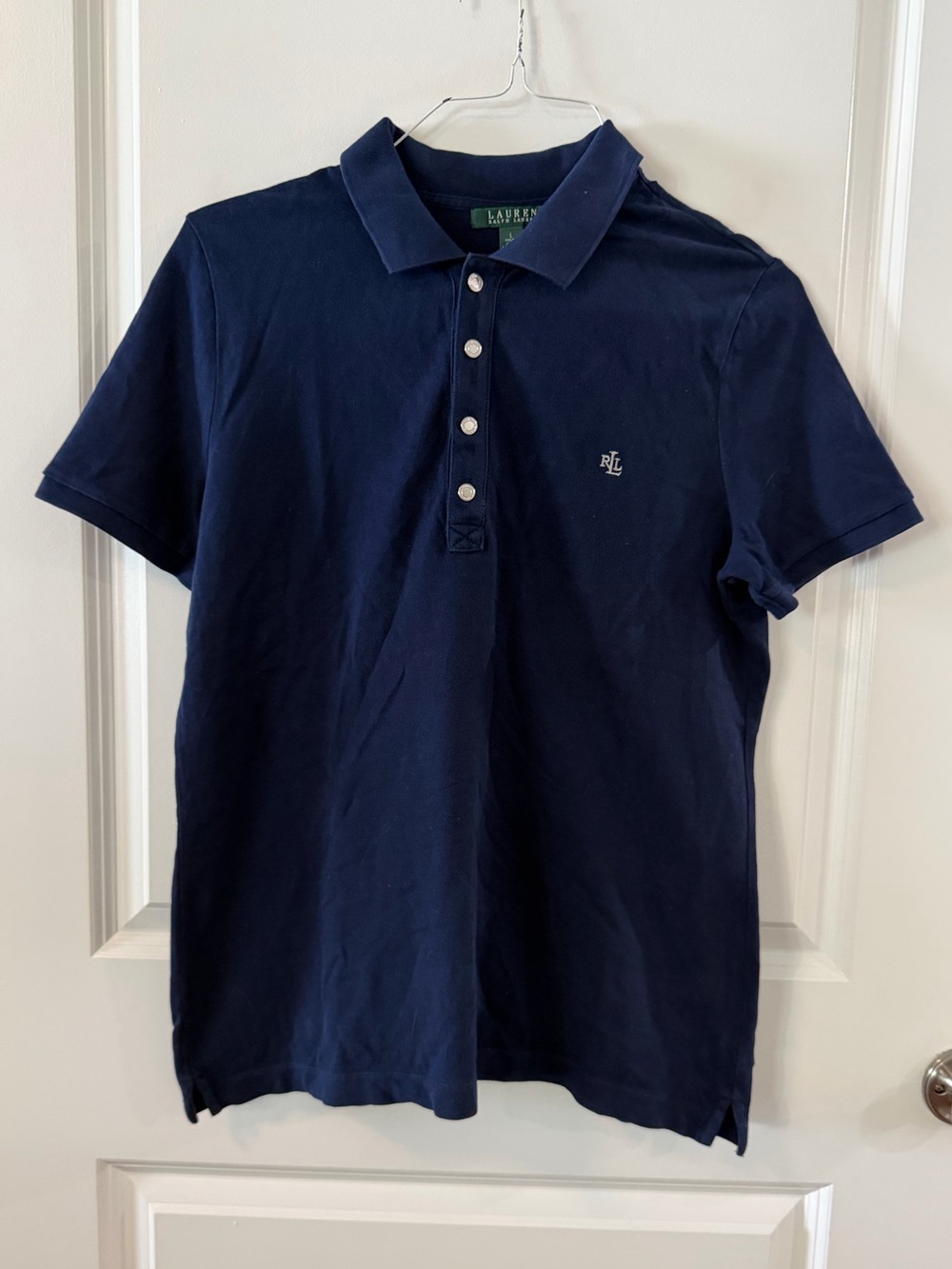 Ralph Lauren Men’s Dark Navy Polo with RLL Monogram